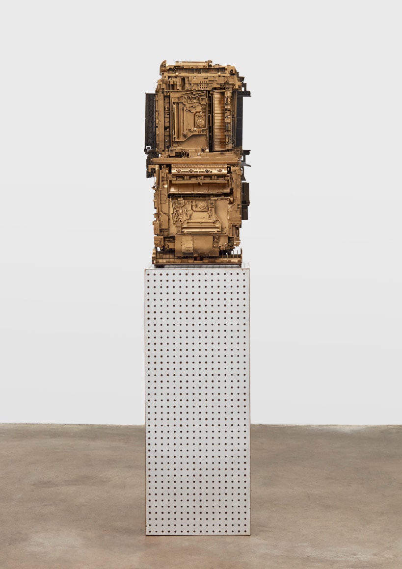 Phil Wagner, Untitled, 2019 mixed media sculpture 34 x 16 x 16 inches 86.36 x 40.64 x 40.64 cm #PW003