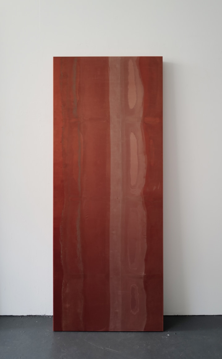 James Perkins Rusty, Fire Island, New York Nonsite, 2022 Silk, sun, sand, salt, wind, wood, and water Unique Art