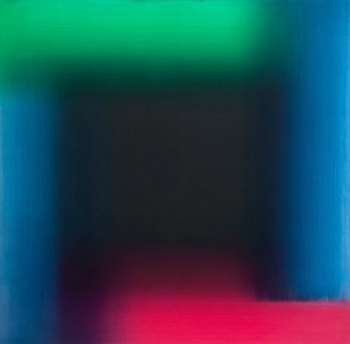 Eric Freeman Green Blue and Rose, 2018 The Colour of Light Oil on canvas