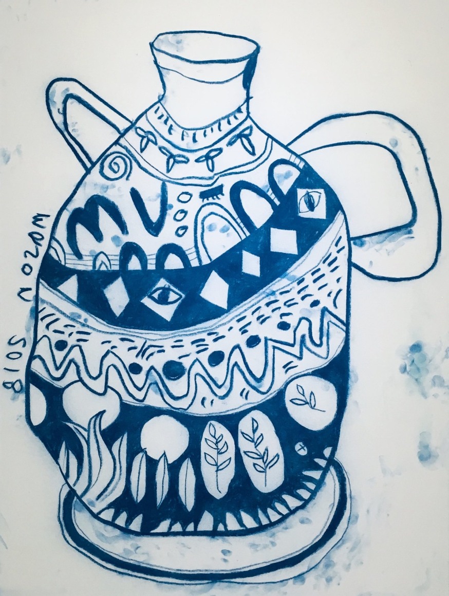 BRINTZ GALLERY_COREY MASON_Delft XII, 2018_48x36_Unique Art