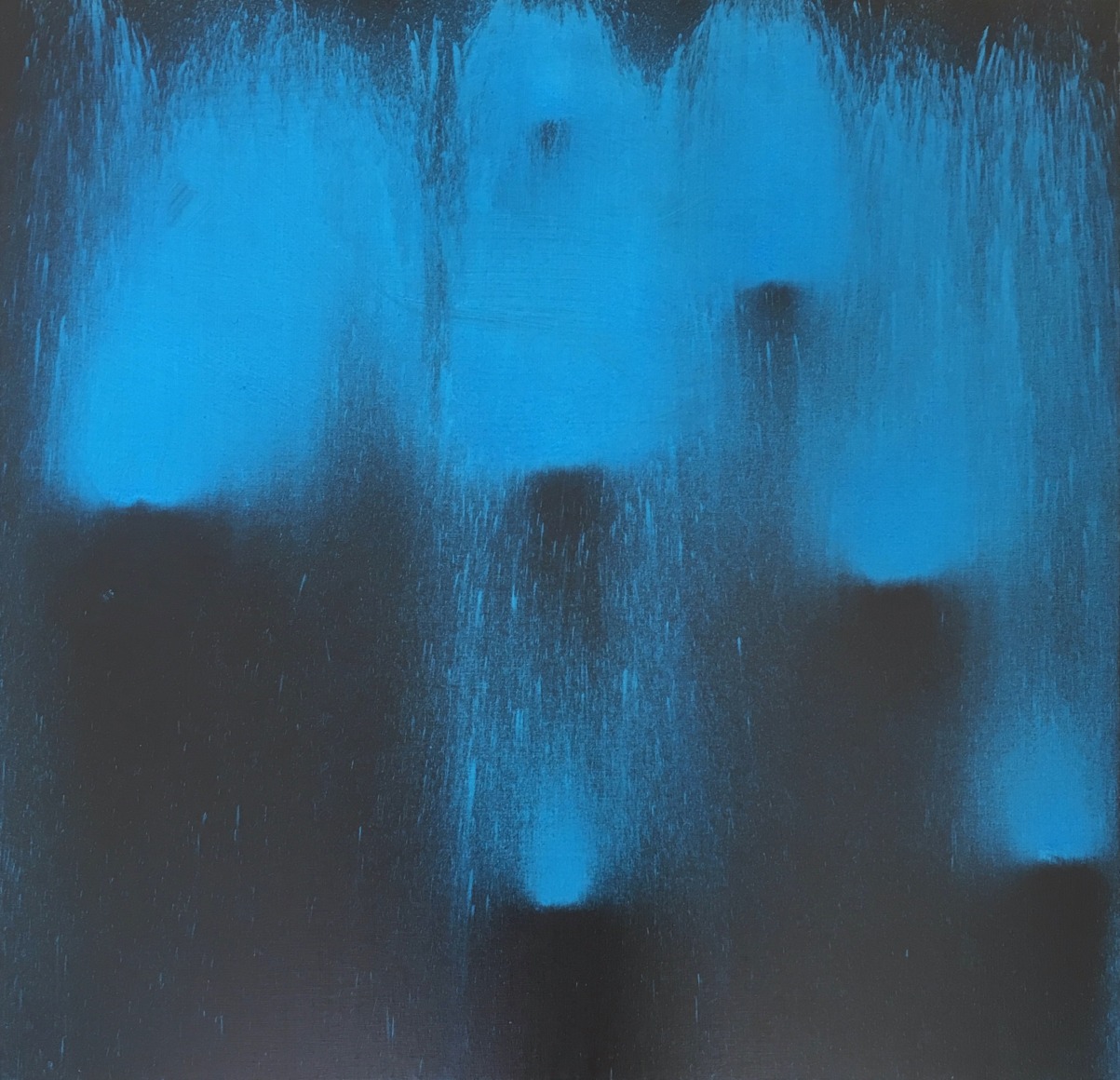 BRINTZ GALLERY, ERIC FREEMAN, Guard, 2018, Oil and pigment on canvas, 40 by 40 inches, The Colour of Light, Unique Art