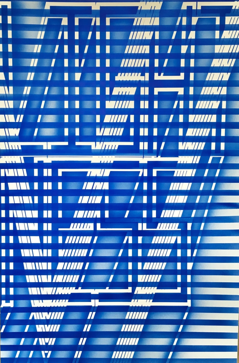 BRINTZ GALLERY, JOHN PHILLIP ABBOTT, Lightness, 2017, Acrylic and spray paint on canvas, 72 by 48 inches, Unique Art