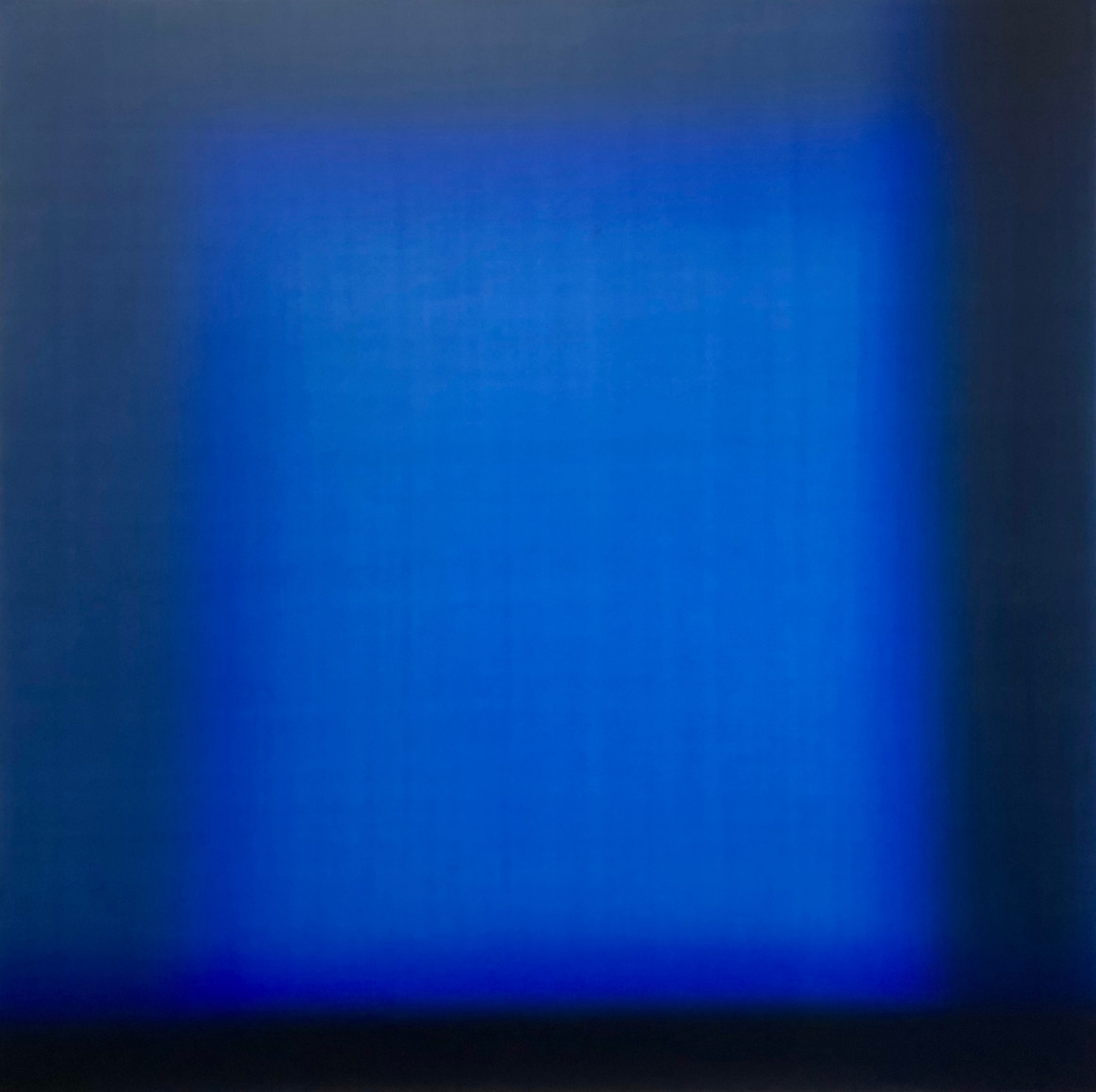 BRINTZ GALLERY, ERIC FREEMAN, Blue Square 1, 2018, Oil on canvas, 24 by 24 inches, The Colour of Light, Unique Art