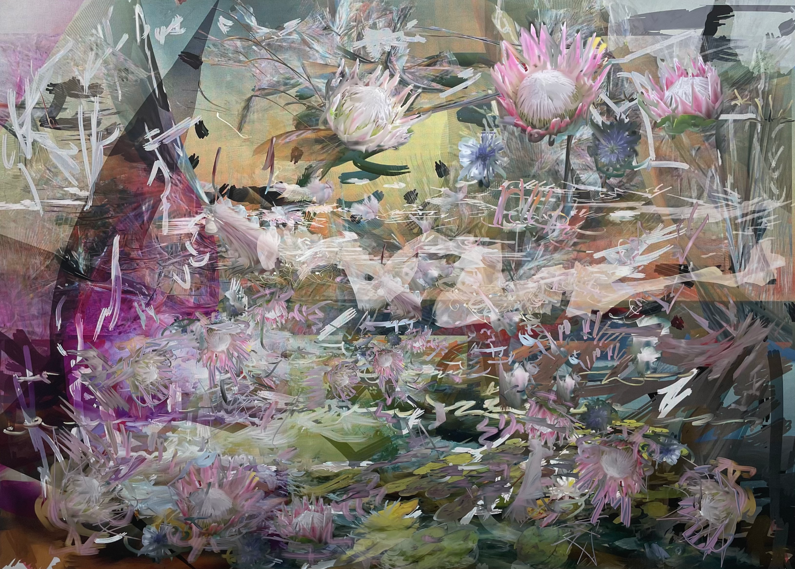 BRINTZ GALLERY, PETRA CORTRIGHT, mature.sx_Money 99 Crack_MUCHMUSIC, 2021, 60 x 84 inches, Unique Art