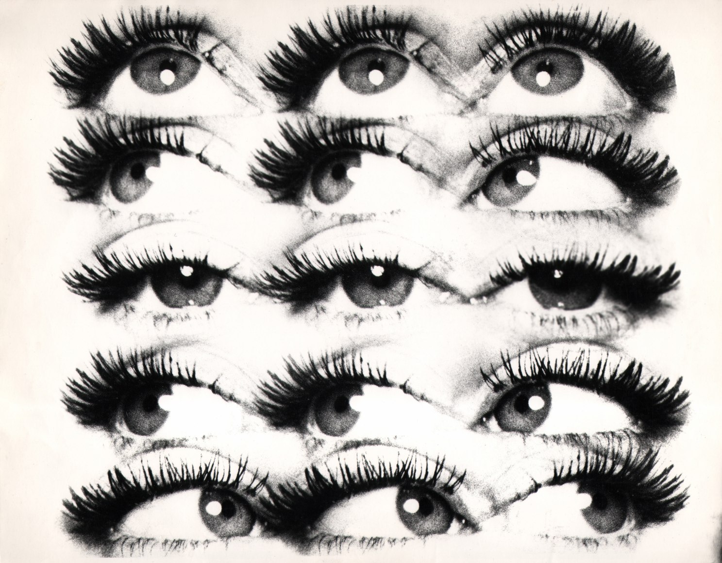 12. David Attie, Untitled, ​c. 1960. Composite photo of 15 eyes.
