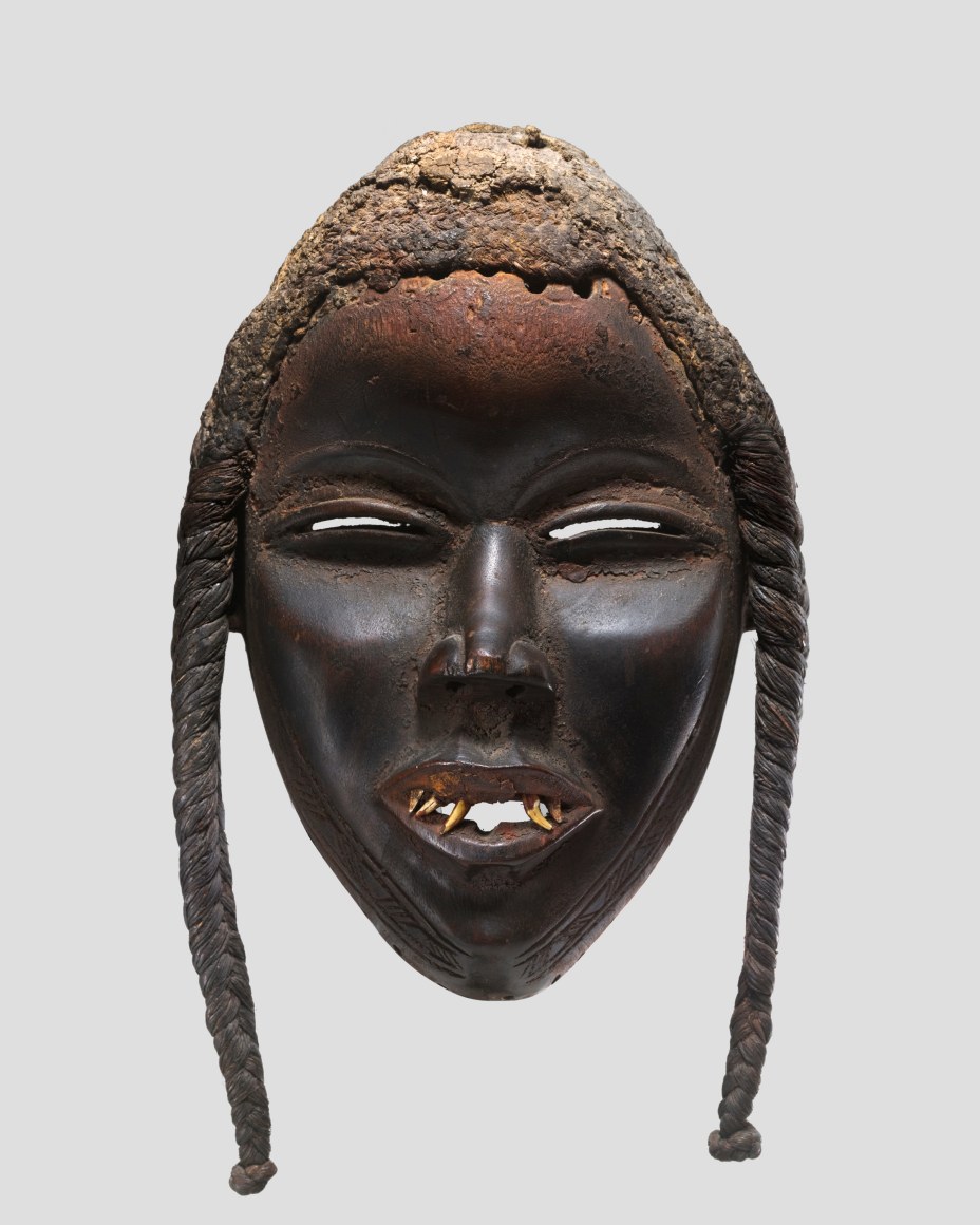 Anthropomorphic Female Face Mask, TANKAGLE or DEANGLE, Unidentified Dan-Yacouba Artist, Cote d&rsquo;Ivoire