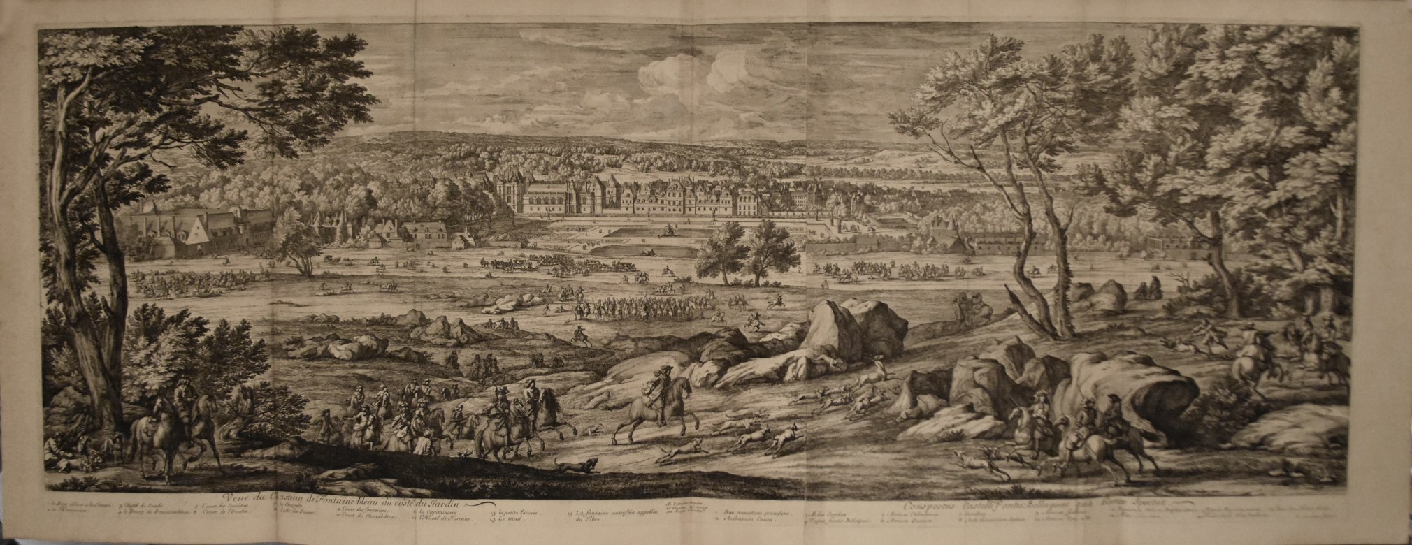 Adriaen Frans Bauduins (Boudewyns), View of the Ch&acirc;teau de Fontainebleau