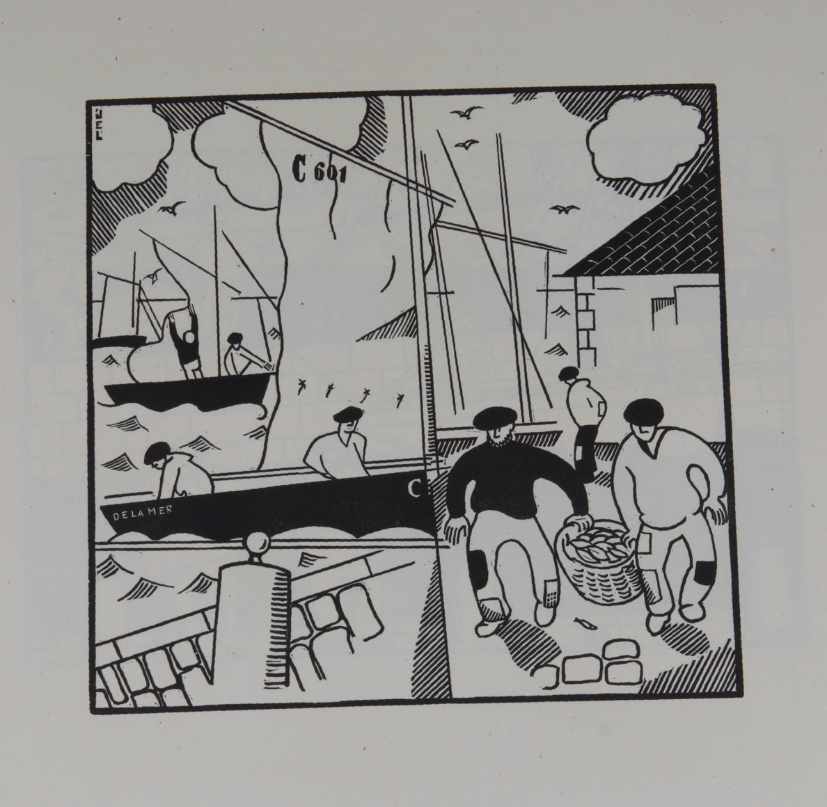 Jean-&Eacute;mile Laboureur, Quatre Images Bretonnes: L'Arriv&eacute;e du Poisson