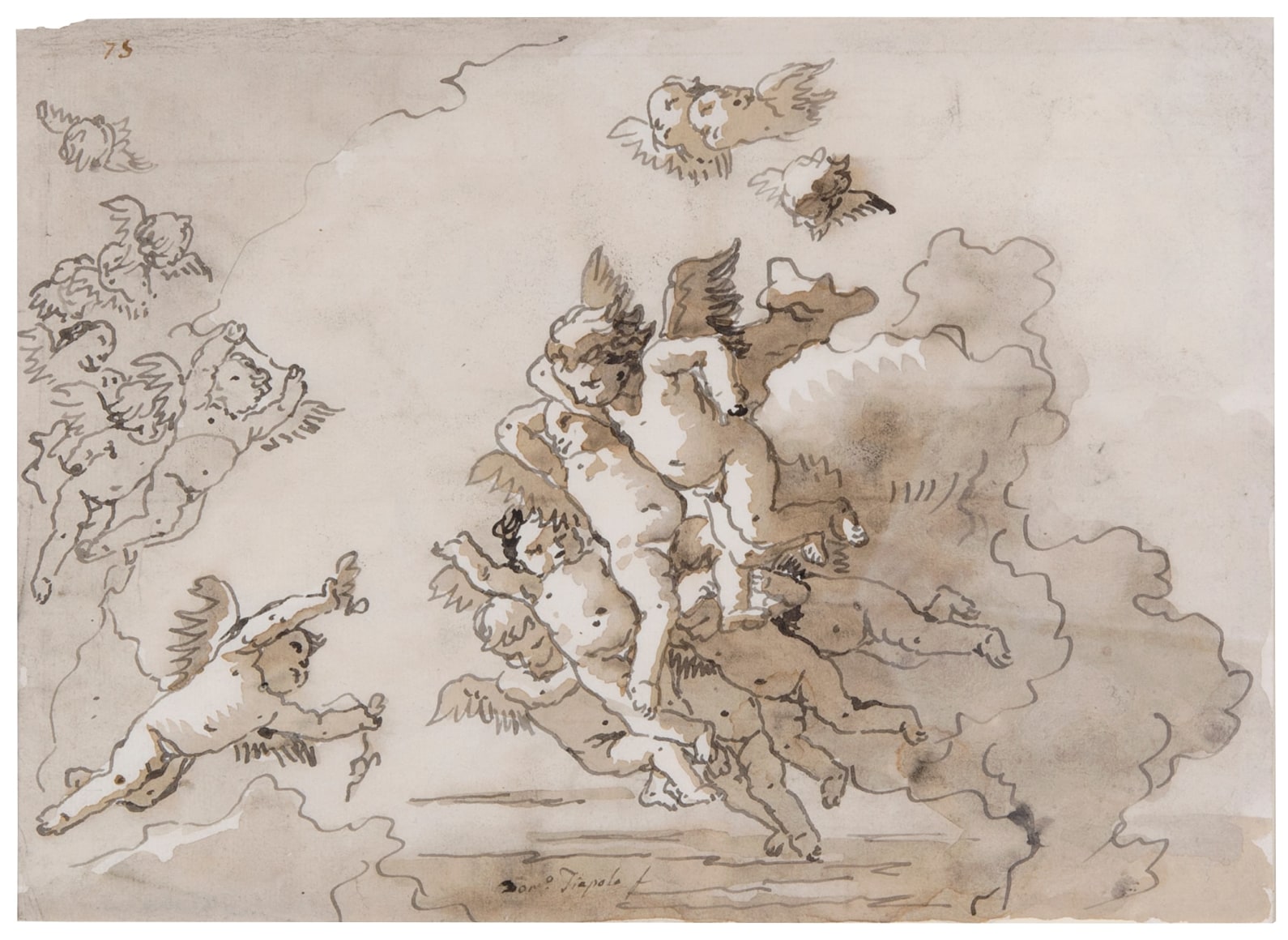 Tiepolo, Putti in the Clouds