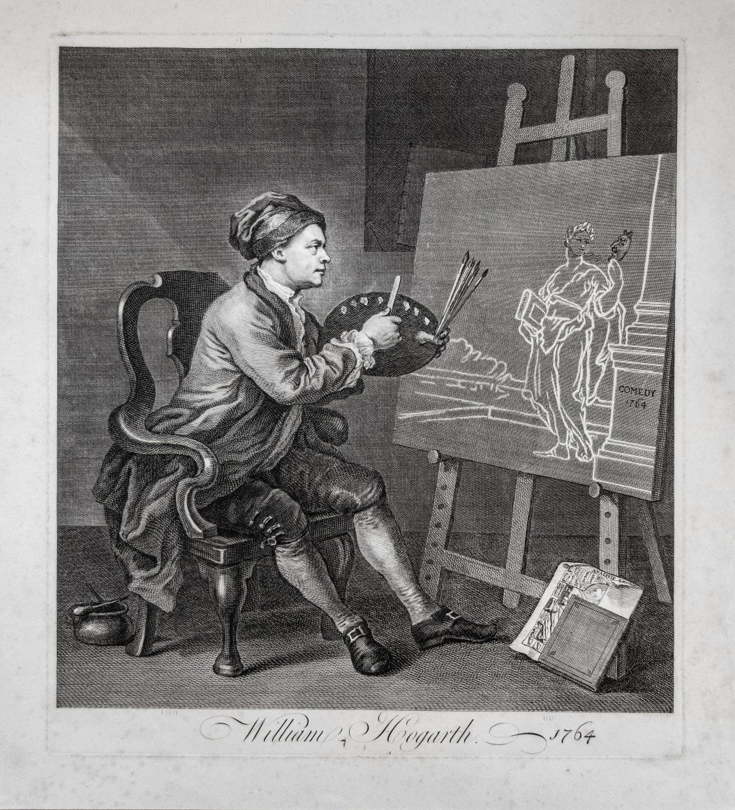 William Hogarth, Hogarth Painting the Comic Muse