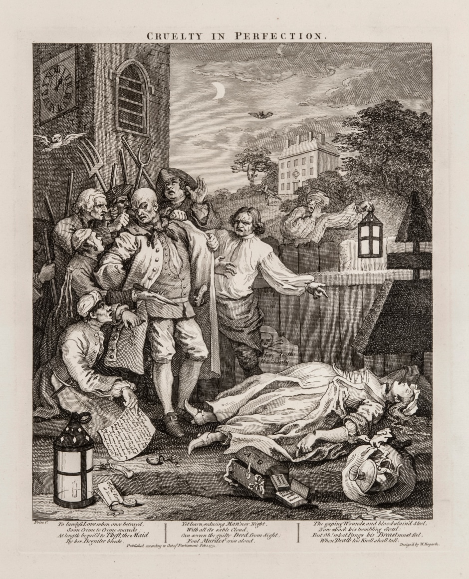 William Hogarth   Cruelty in Perfection, pl. 3 from the complete set of four