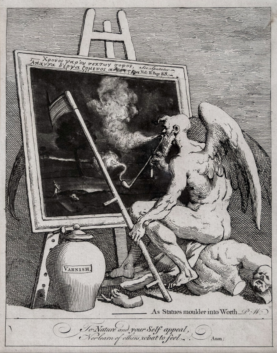William Hogarth, Time Smoking a Picture
