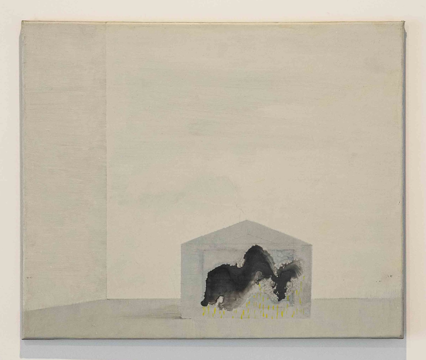  Koo Hyunmo, 비구름 Rain cloud, 2017. Acrylic, 37.6 x 45.5 cm. Courtesy of the artist & PKM Gallery.
