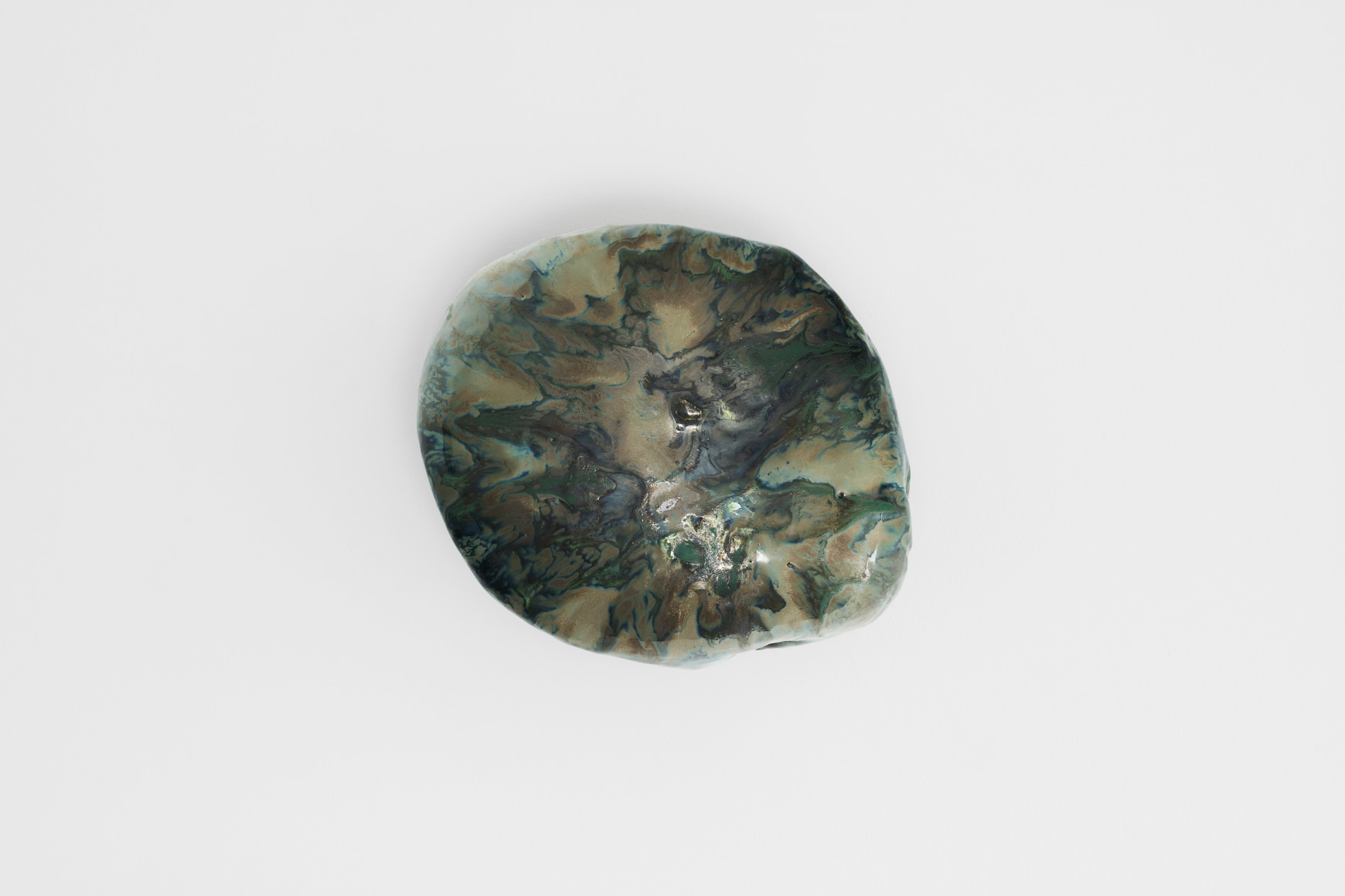 Koo Hyunmo, Rock on the wall, 2025., Ceramic, 22 x 26 x 17 cm.