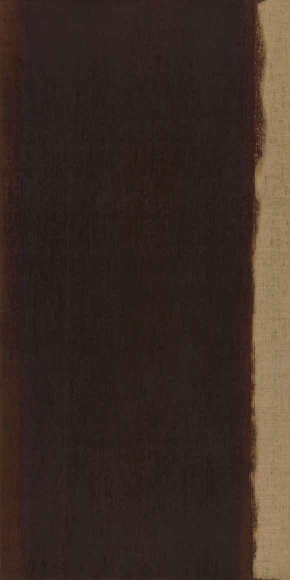 Yun Hyong-keun, Work &#039;89-18, 1989. Oil on linen, 200x100cm.&nbsp;Courtesy of the artist &amp;amp; PKM Gallery.