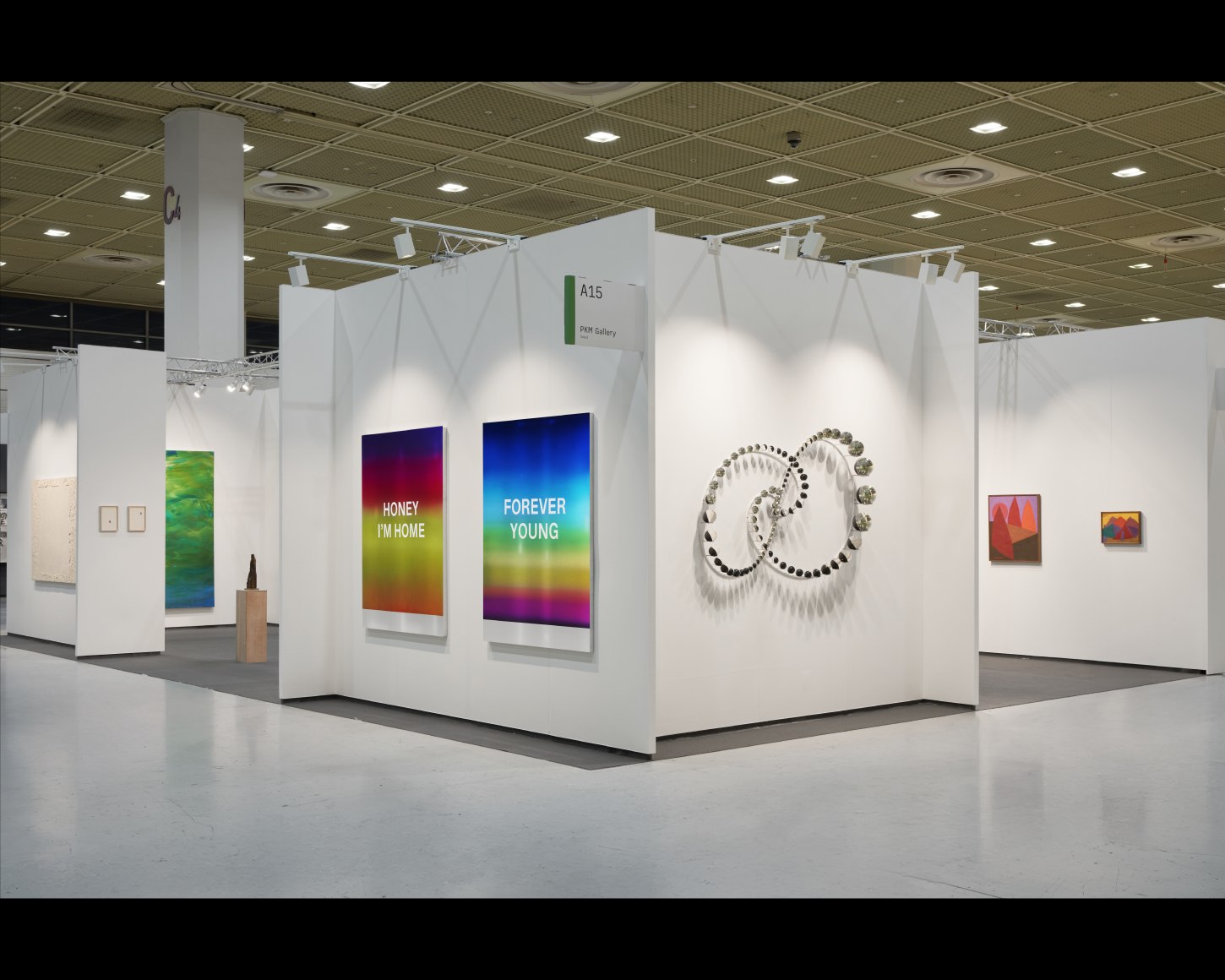 Installation view of PKM Gallery booth (COEX Convention Center Hall C &amp;amp; D, A15) in FRIEZE SEOUL 2025., Courtesy of PKM Gallery.