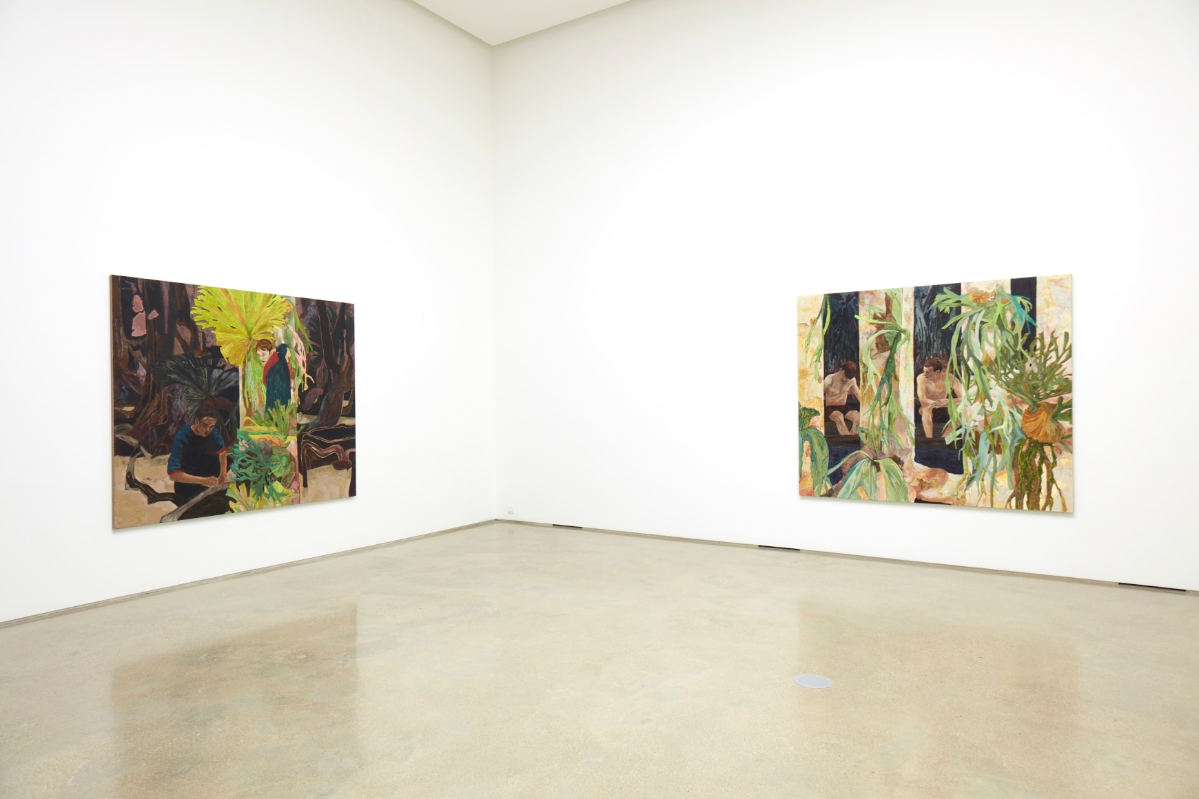 Installation view of Hernan Bas &amp;amp; Young Do Jeong exhibition, Wild n Out, at PKM Gallery, 2017. Courtesy of the artist, Lehmann Maupin, New York and Hong Kong, and PKM Gallery, Seoul.