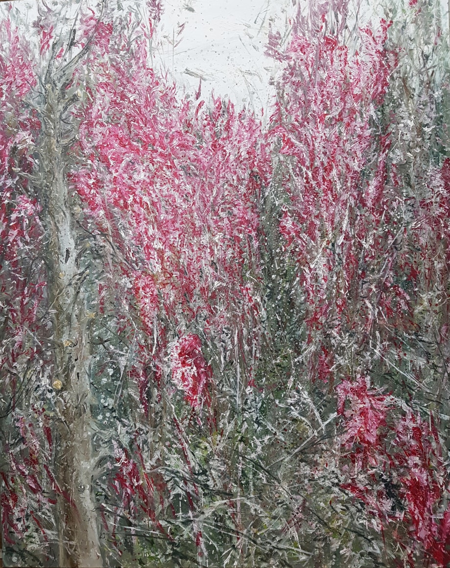 Kim Jiwon, Mandrami, 2018., Oil on linen, 228 x 182 cm.