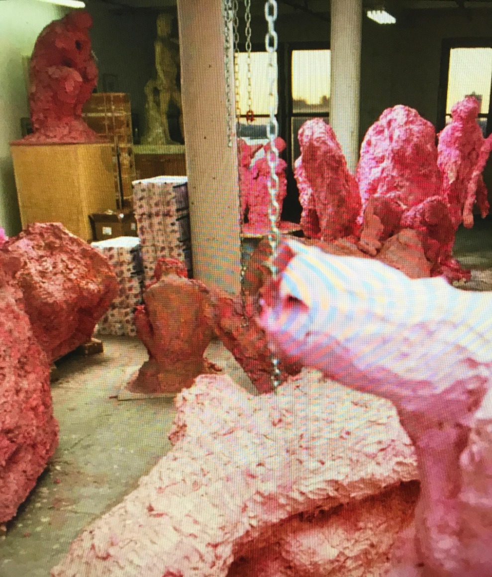 View of Cody Choi’s studio, 1996.