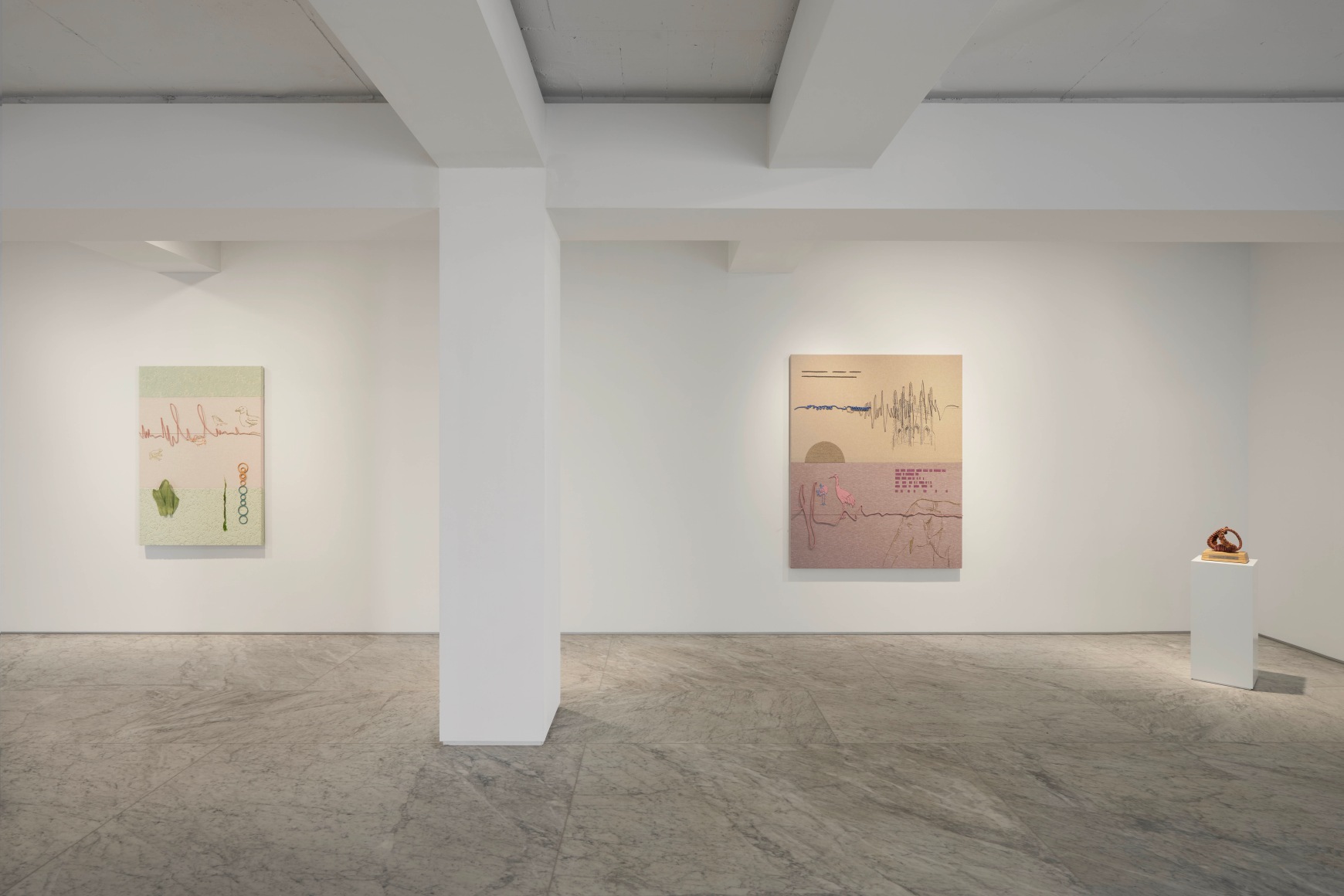 Installation view of Amateur Composer at PKM & PKM+., Courtesy of PKM Gallery.