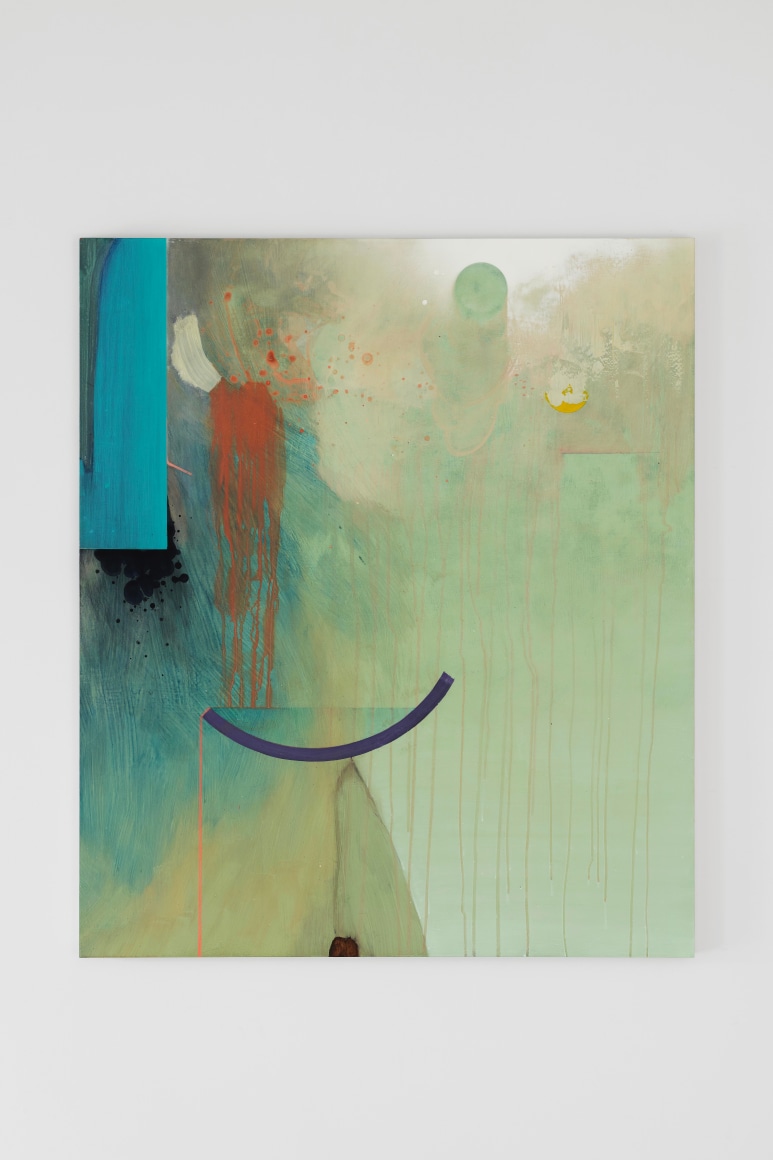Koo Hyunmo, playground, 2024., Acrylic on wood panel, 94 x 80.5 cm.