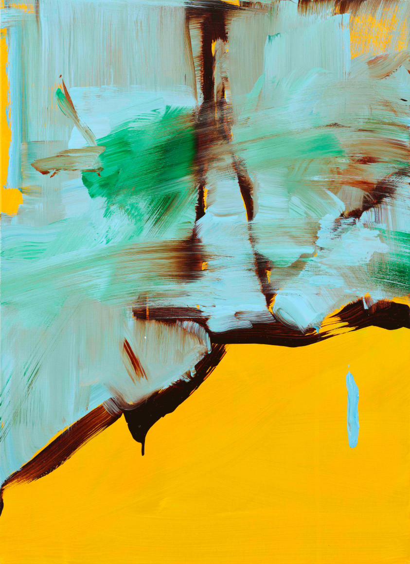 Shin Min Joo, Paris&#039; Apple II, 2023. Acrylic on canvas, 73 x 53 cm., Courtesy of the artist &amp;amp; PKM Gallery.