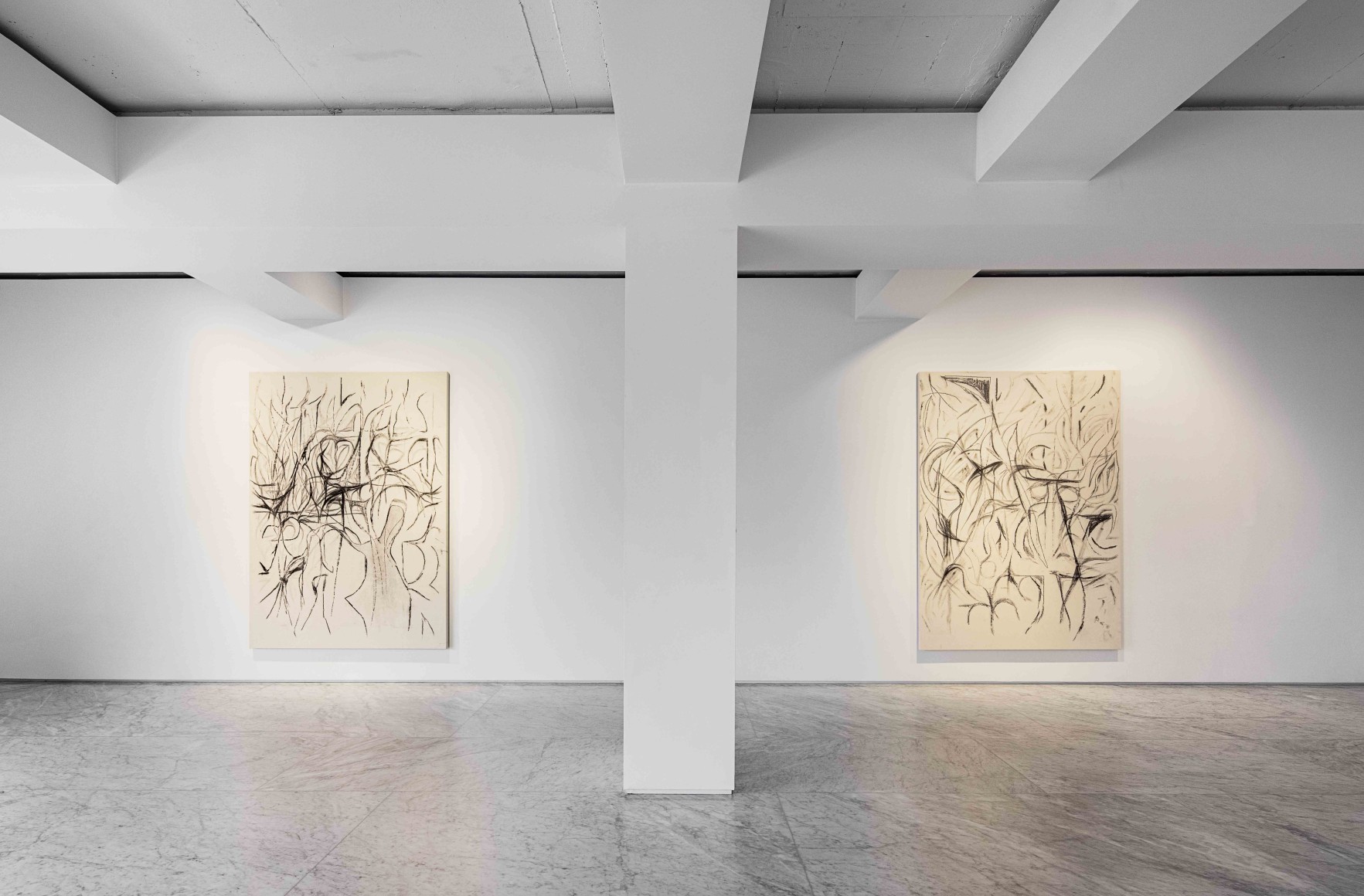 Installation view of Peppi Bottrop : schwarze schraube deutschland at PKM+. Courtesy of PKM Gallery.