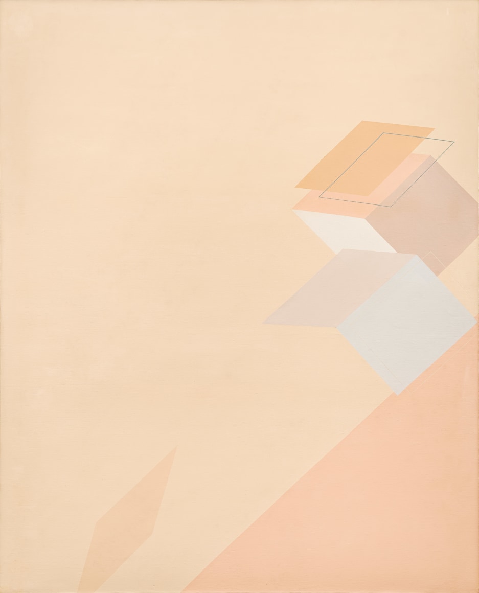 Suh Seung-Won. Simultaneity 77-56, 1977, Oil on canvas, 162 x 130 cm. Courtesy of the artist & PKM Gallery.