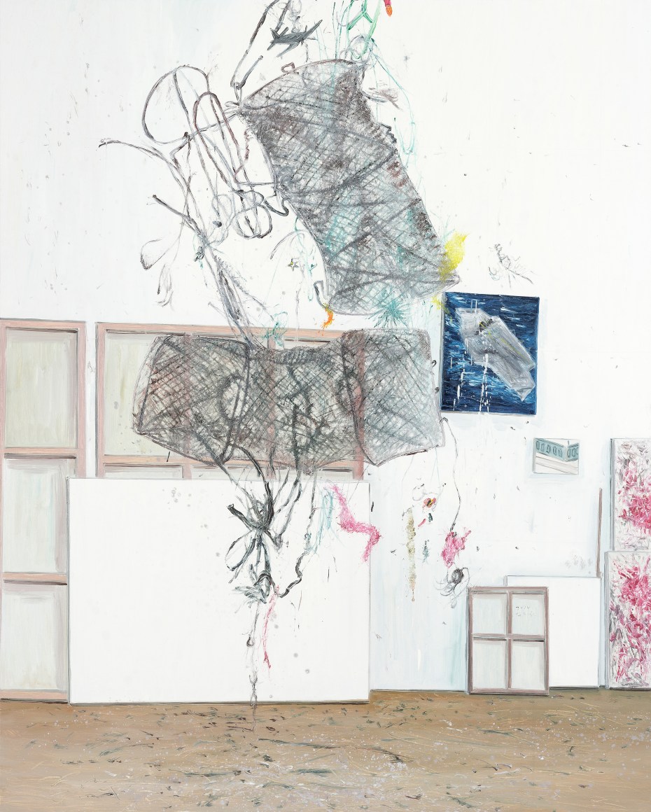 Kim Jiwon. 비행 fly, 2014. Oil on linen, 228 x 182 cm. Courtesy of the artist & PKM Gallery.