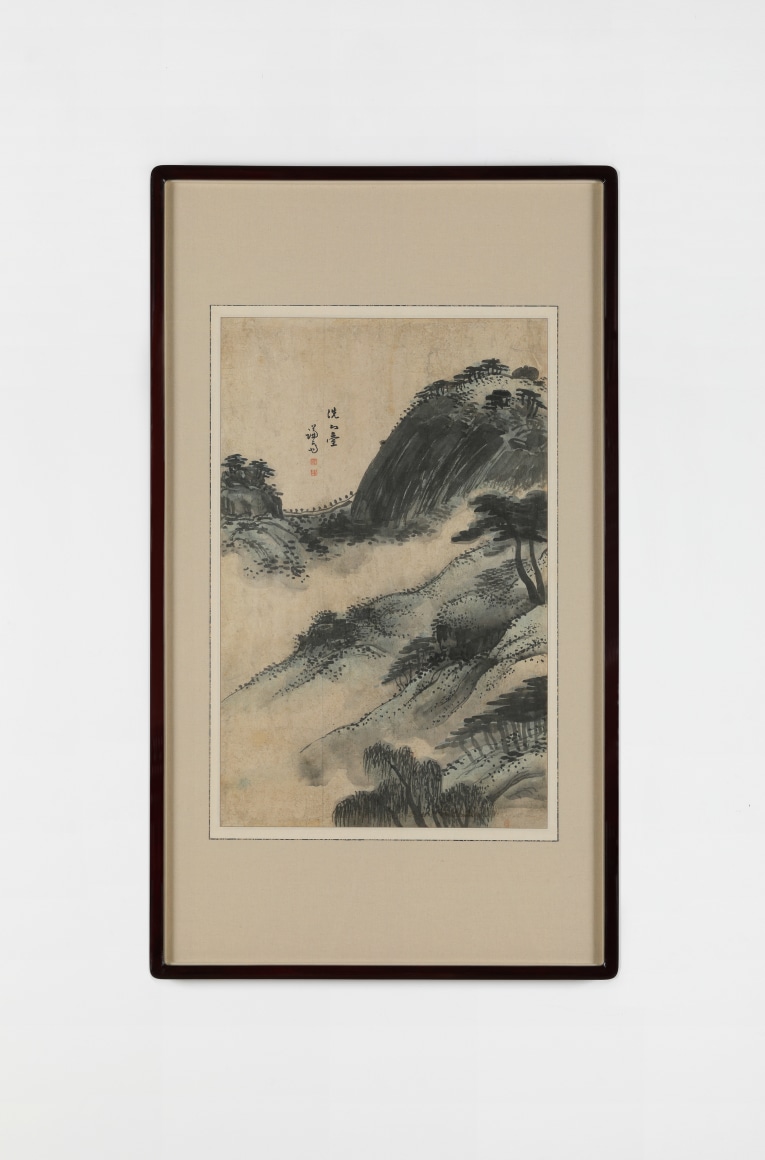 Gyeomjae Jeongseon 겸재 정선. Album of Paintings of the Eight Views in Jangdong Sesimdae 장동팔경 세심대, 17 – 18th century, Ink and water colour on paper, 93 x 53.5 cm (Framed) 58 x 37 cm (work size).
