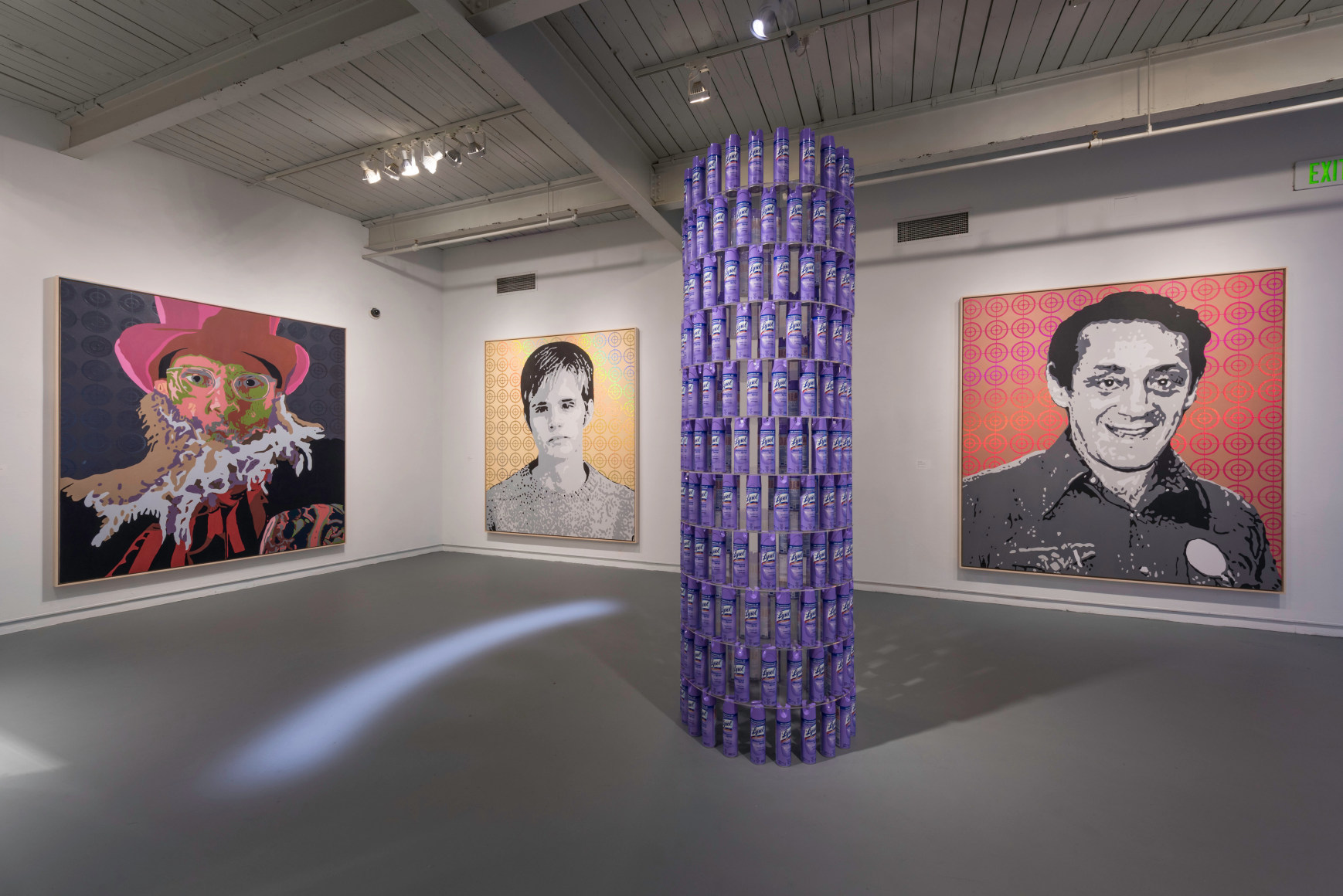 DAMON ARHOS  Targets and Trophies (installation, exhibition view, Decker Gallery, MICA)  2017, mixed media, dimensions variable