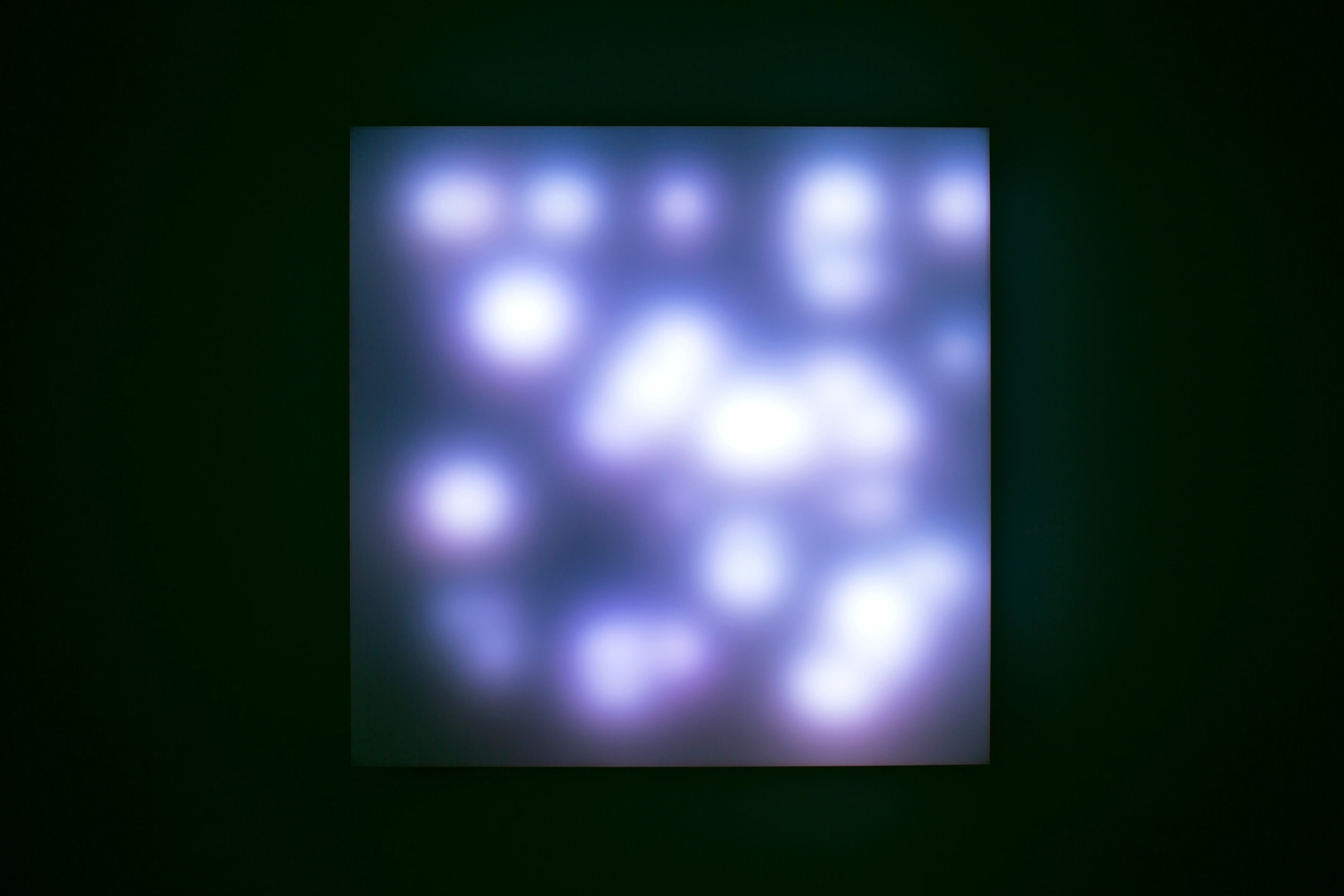 LEO VILLAREAL Invisible Hand 2012, light emitting diodes, mac mini, custom software, circuitry, wood, plexiglas, 34 x 34 x 6 inches