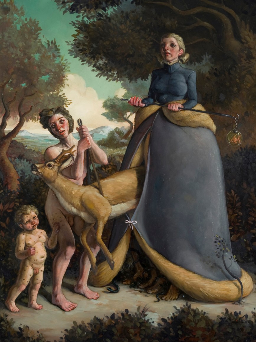 ERIK THOR SANDBERG Compelled 2010, oil on panel, 10 x 13.5 inches