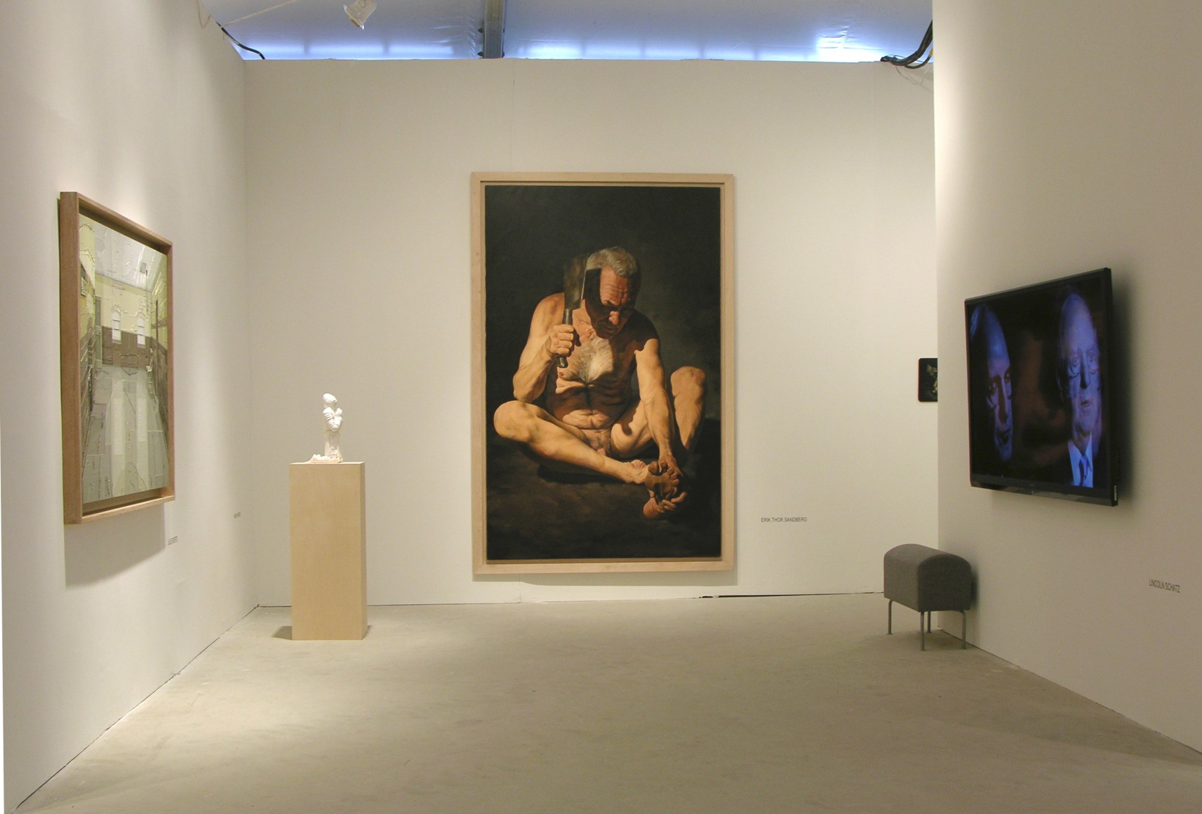 LEO VILLAREAL, JULIE ROBERTS, LISA RUYTER, LINCOLN SCHATZ, KENNY HUNTER and ERIK THOR SANDBERG 2012. Installation view: booth B19, Art Miami.