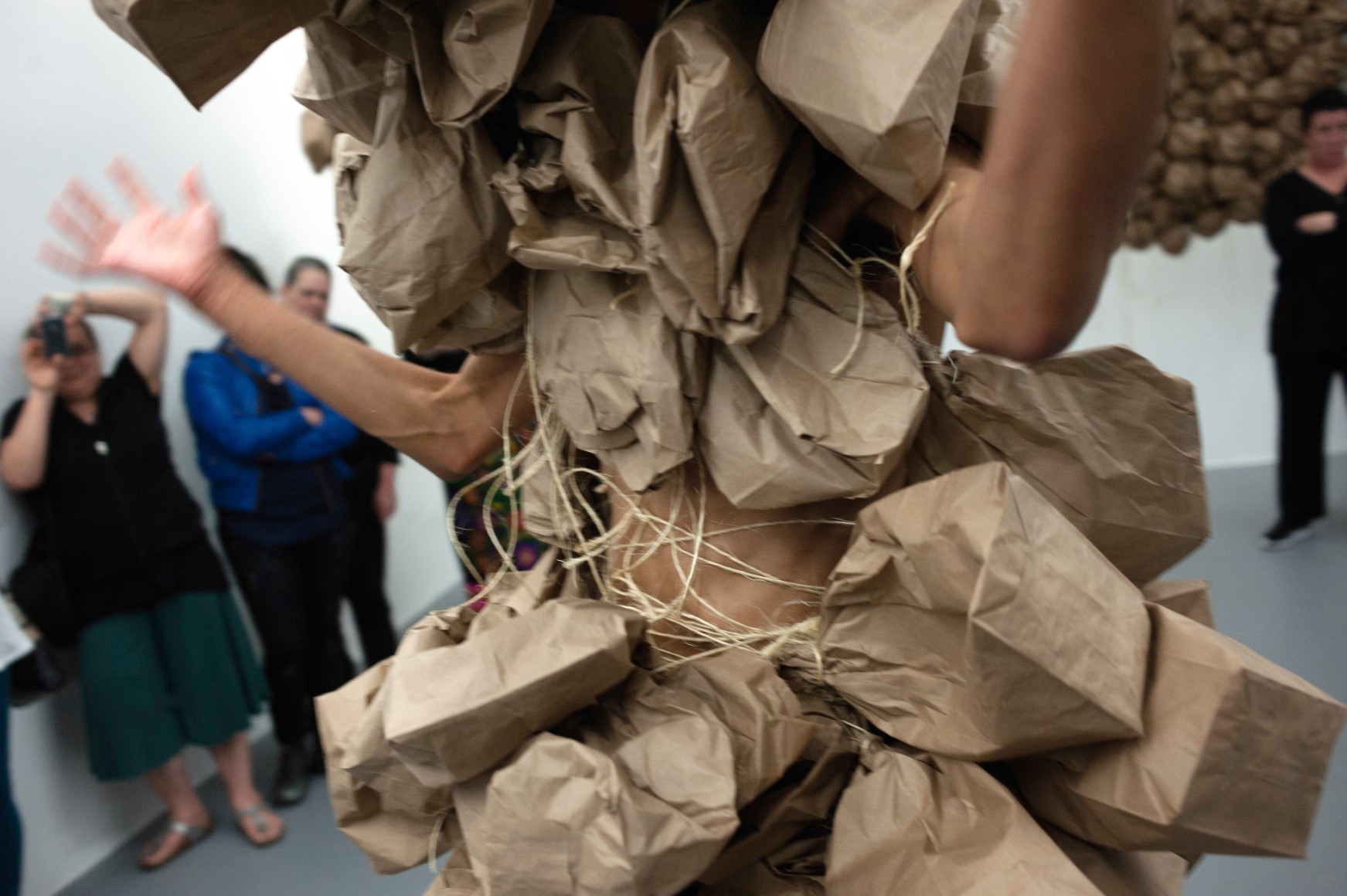 WILMER WILSON IV From My Paper Bag Colored Heart  2012, performance, Conner Contemporary Art.