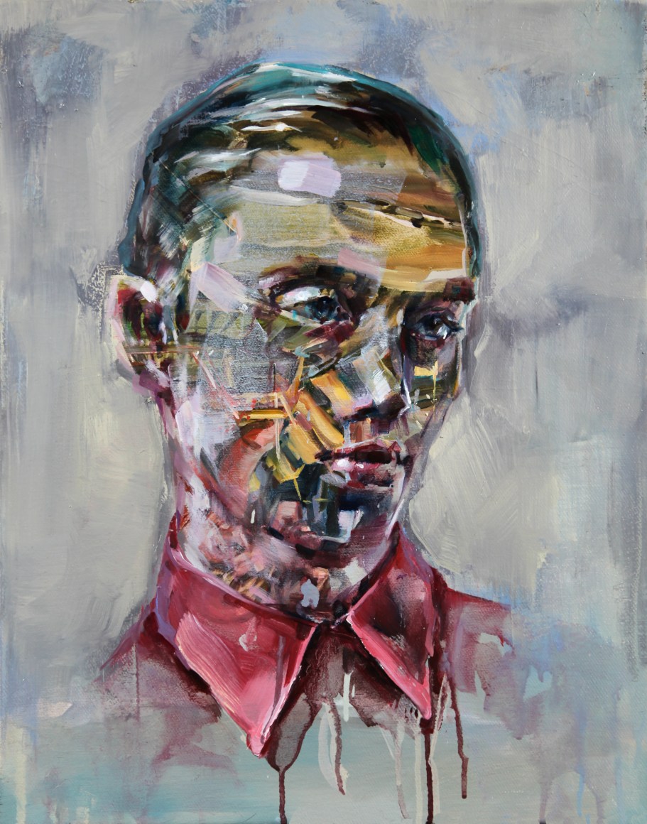JUSTINE OTTO  Melchoir  2016, oil on linen, 20 x 16 inches.