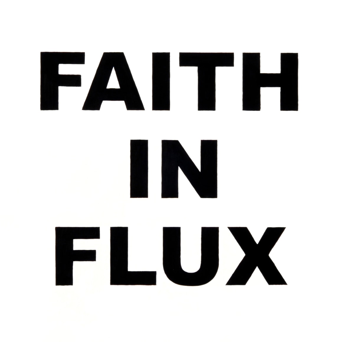 Kenny Hunter Faith in Flux acrylic on panel, 24 x 24 inches