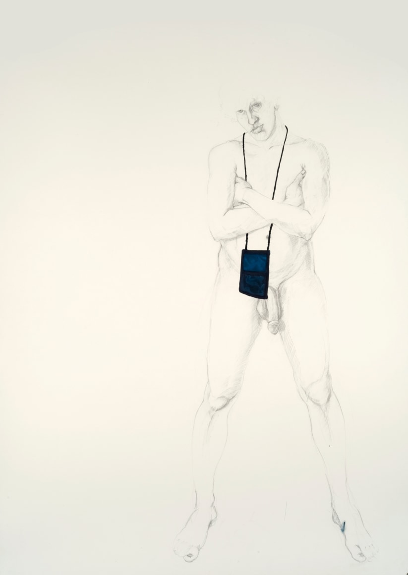 ZOË CHARLTON Untitled 3 (from Paladins and Tourists) 2010, graphite and gouache on paper, 93 x 69 inches (framed)