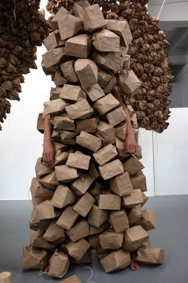 WILMER WILSON IV From My Paper Bag Colored Heart  2012, performance, Conner Contemporary Art.
