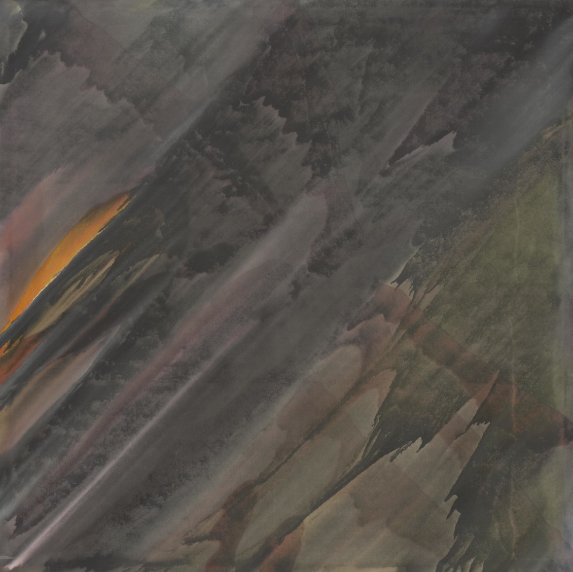 Howard Mehring  Diagonal  1958, magna on canvas, 77 x 77 inches