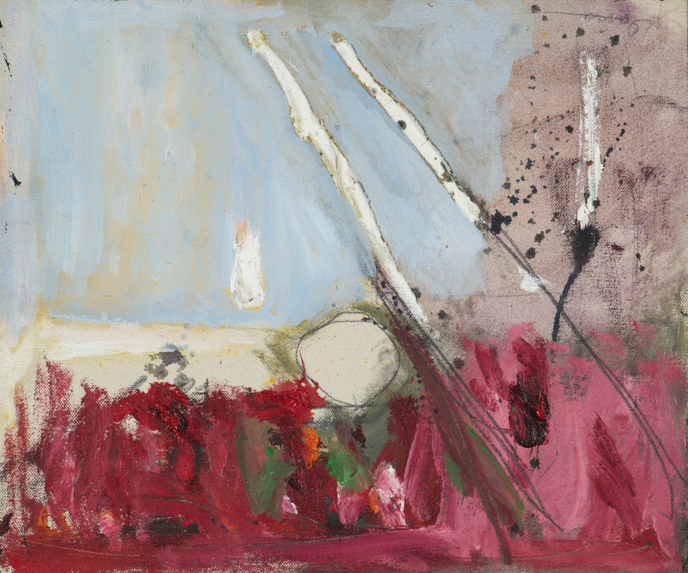 Gene Davis  Untitled  1957, acrylic on canvas, 10 x 11.75 inches.