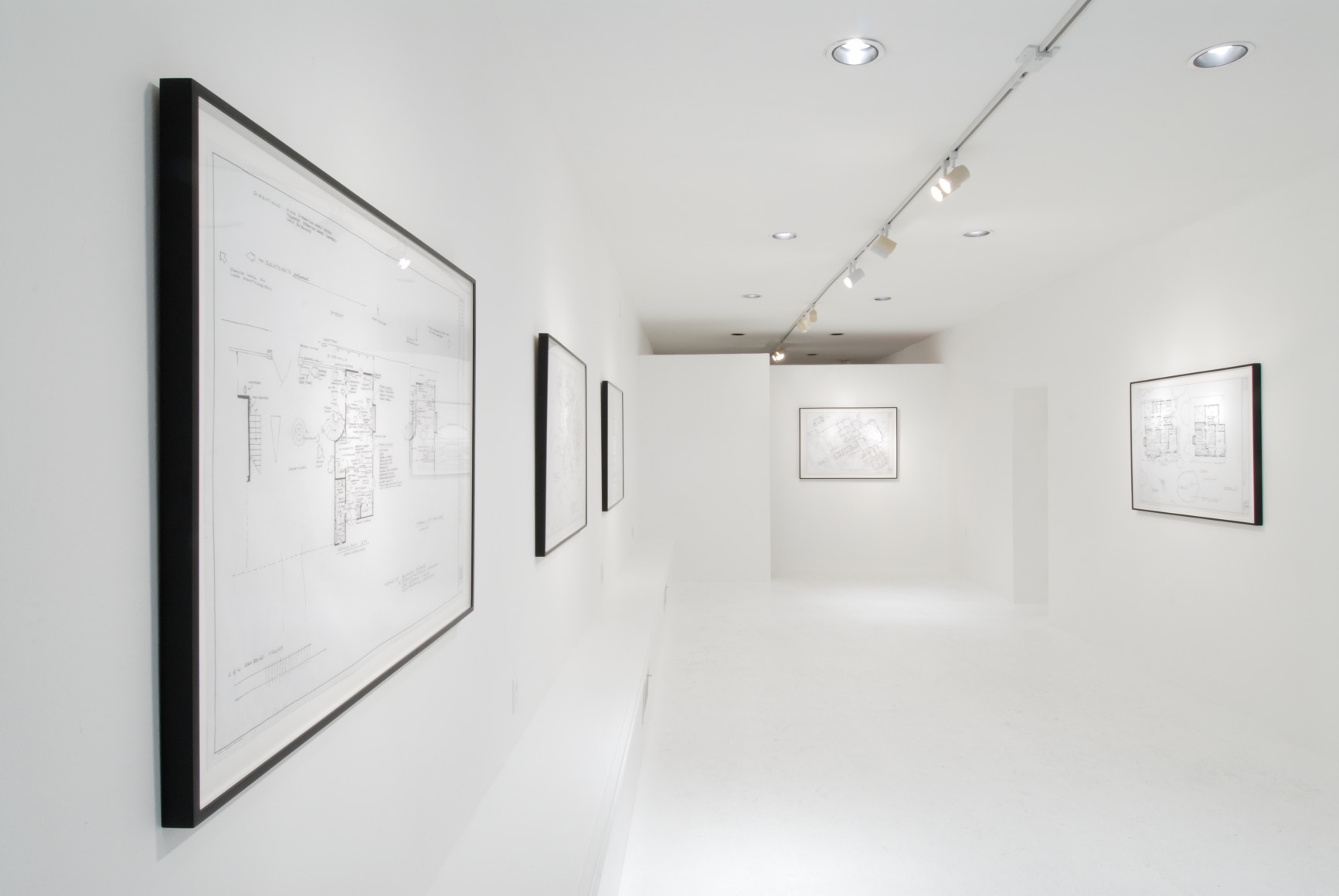 MARK BENNETT New Drawings 2007. Installation view: Conner Contemporary Art.