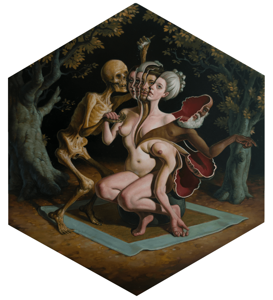 Erik Thor Sandberg  Season  2020, oil on panel, 13 x 11 inches.