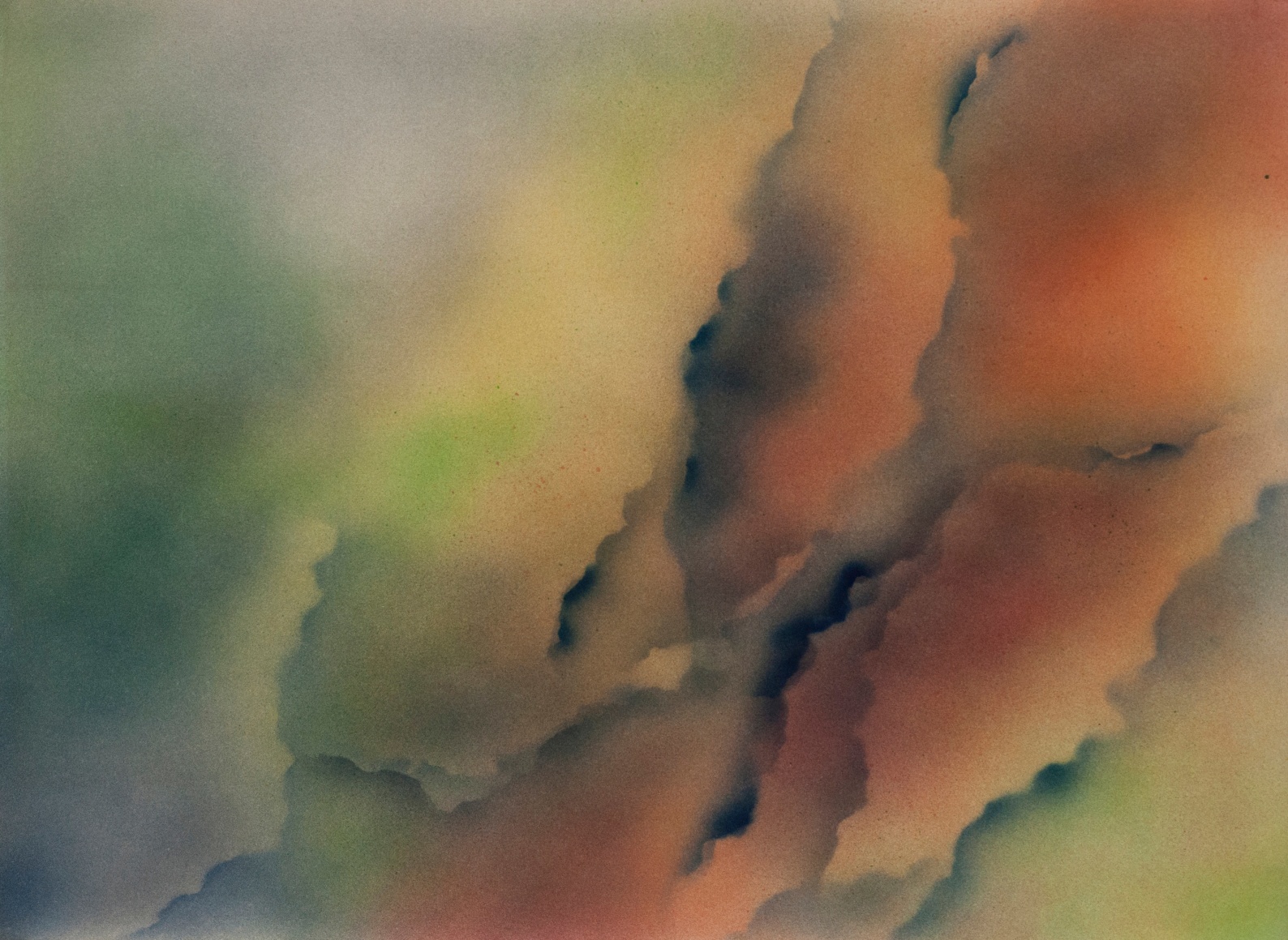 Kenneth Victor Young  Untitled  1979,  acrylic on paper, 22 x 30 inches.