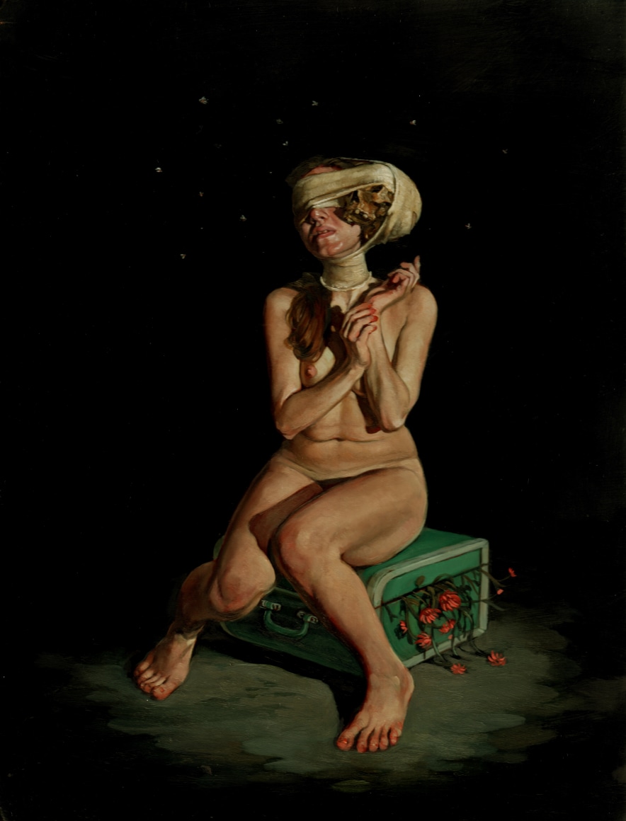 ERIK THOR SANDBERG Consultation 2012, oil on panel, 12 x 9 inches