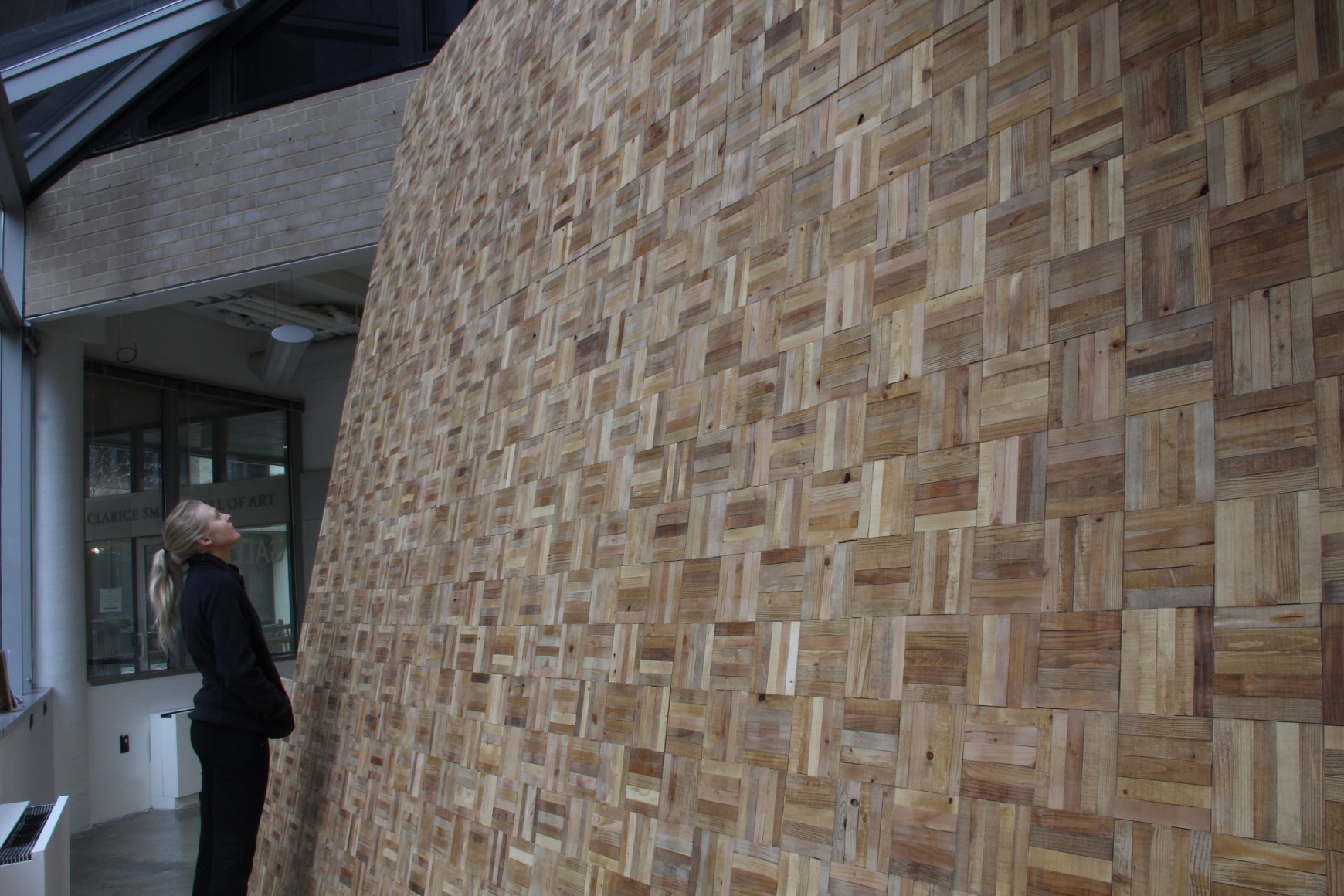 TRAVIS BEAUCHENE Section(s) from: 2400 Virginia Ave. NW Apt. C1010 2014, parquet floor, dimensions variable.