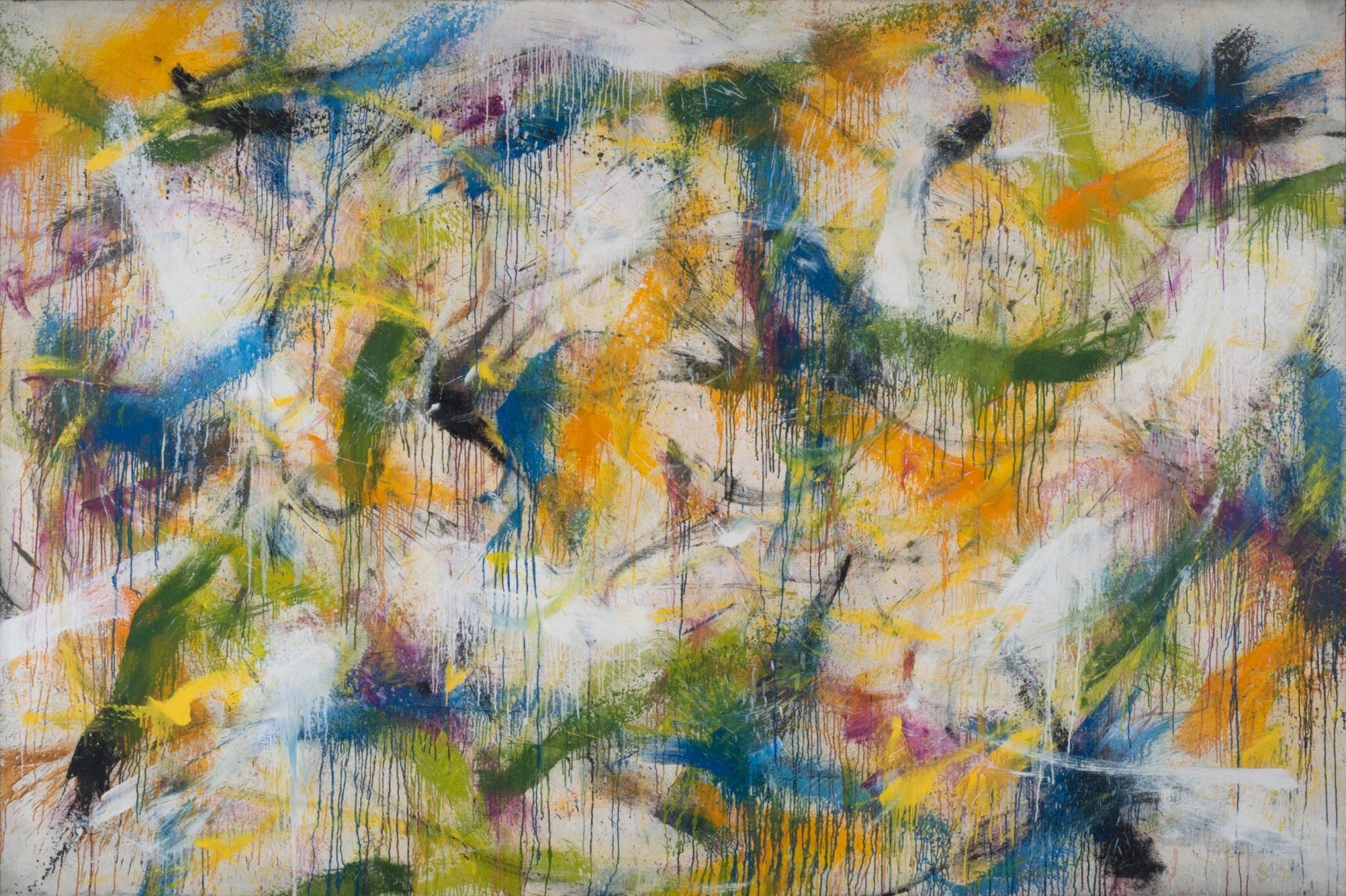 NORMAN BLUHM  Citrus  1959, oil on linen, 72 × 108 inches.