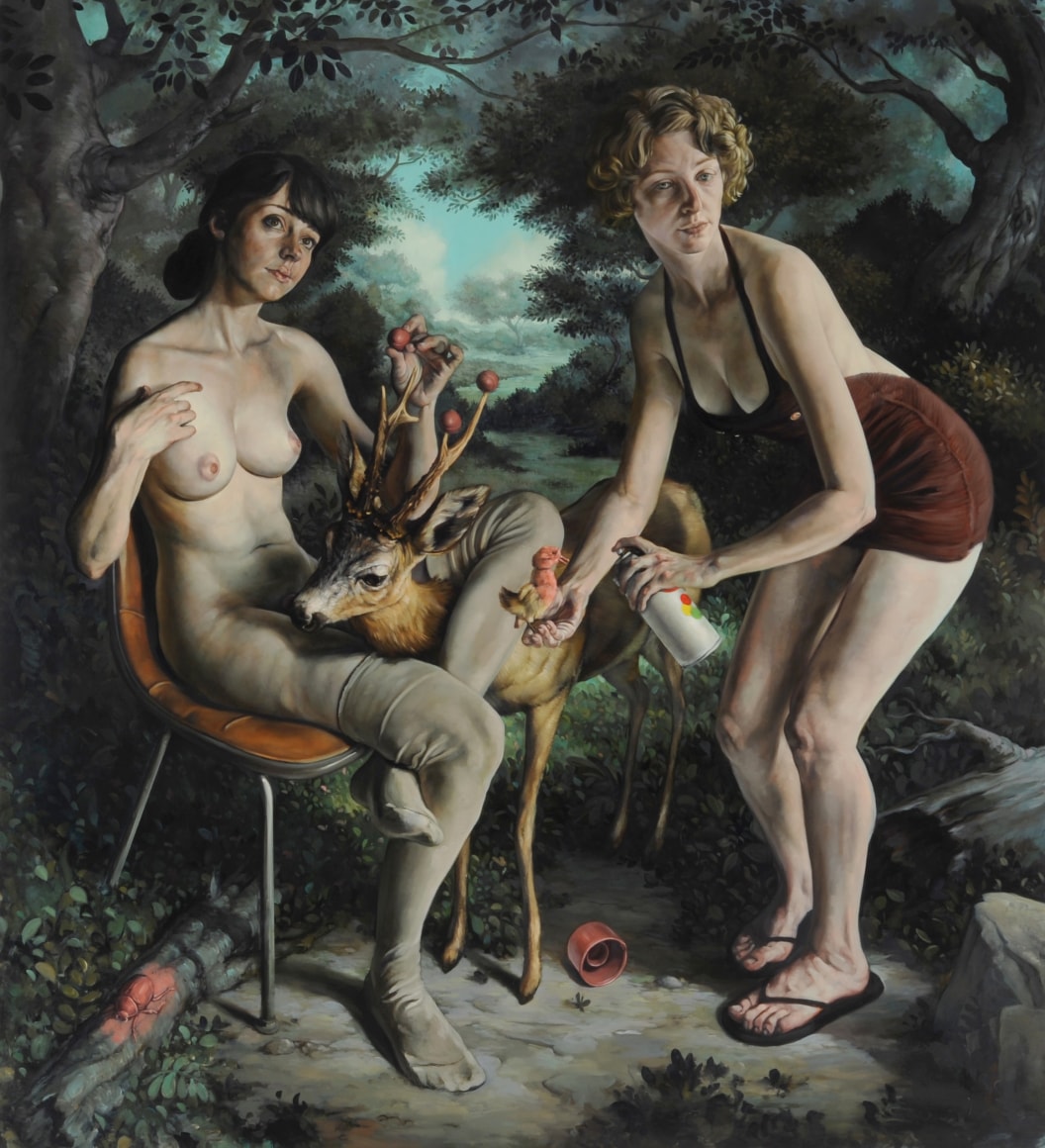 ERIK THOR SANDBERG Alterations 2010, oil on panel, 48 x 53 x 2 inches