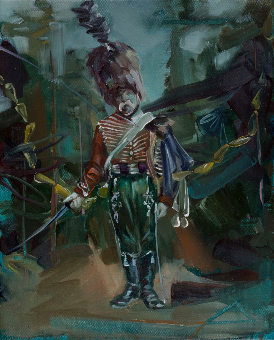JUSTINE OTTO  Nelson  2016, oil on linen, 20 x 16 inches.