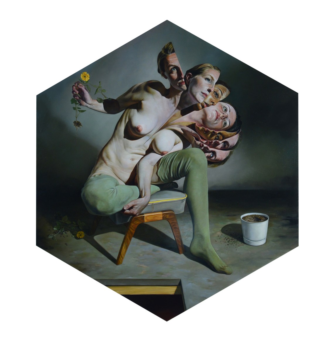 ERIK THOR SANDBERG  Lilt  2017, oil on panel, 49 x 42 inches